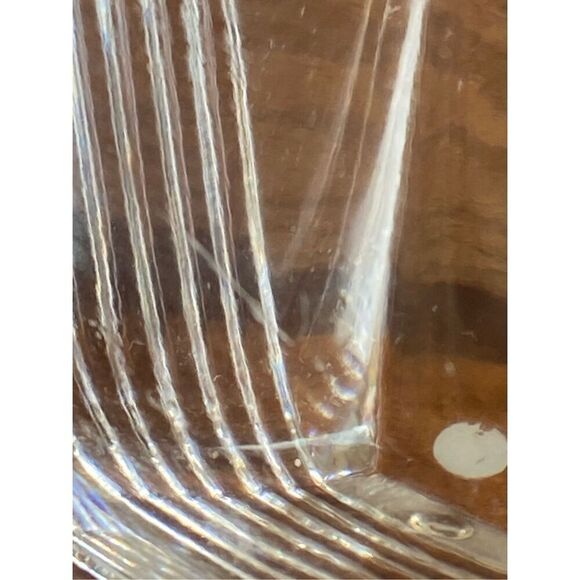 Tiffany & Co Art Deco Style Large 8" Square Crystal Bowl Metropolis - Picture 6 of 7